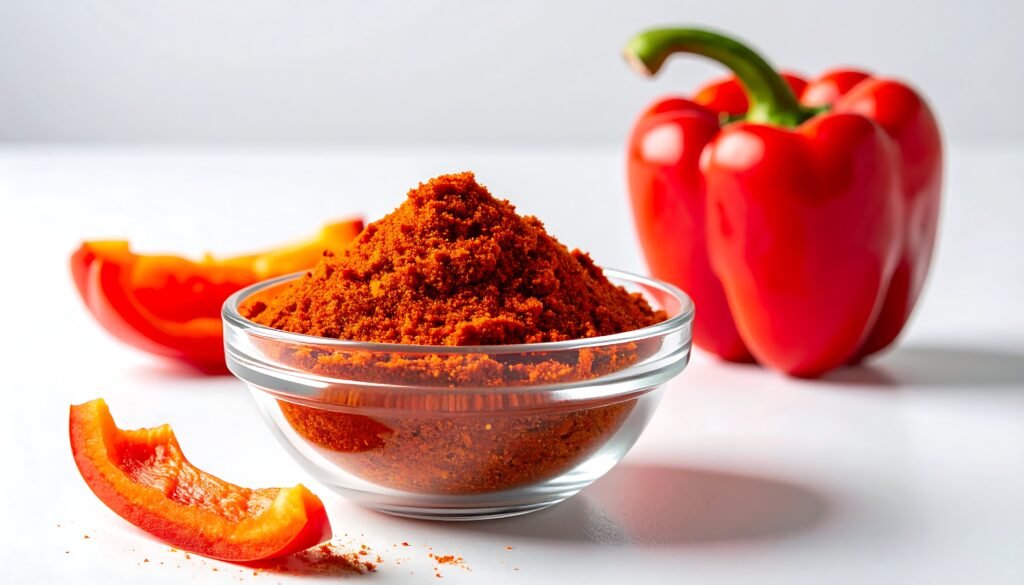 paprika and red bell pepper still life