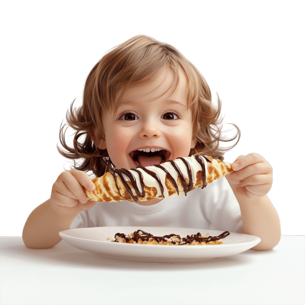 Current image: vecteezy a young child eating a piece of corn on the cob 54679284