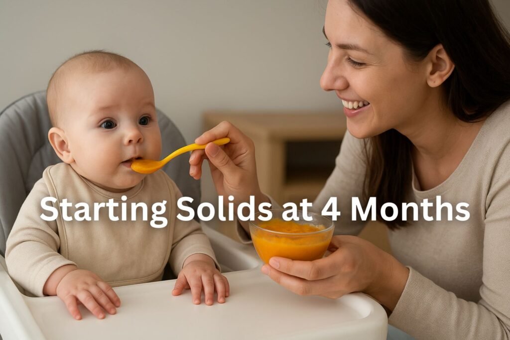 starting solids at 4 months