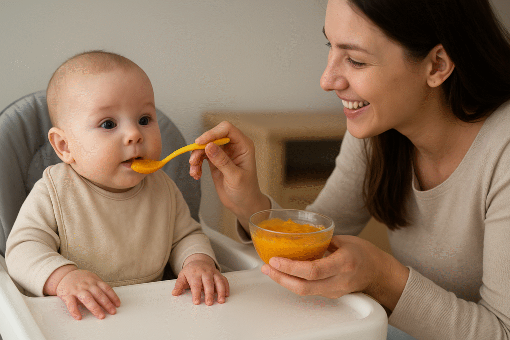 starting solids at 4 months