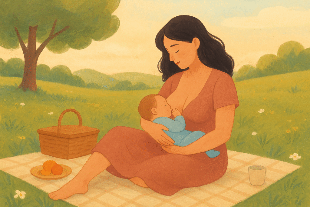 mom breastfeeding baby benefits