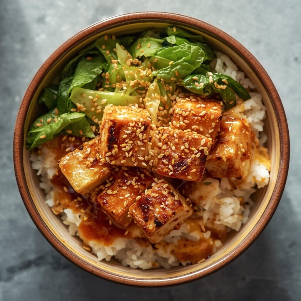 coconut rice bowl with tofu & greens (2)