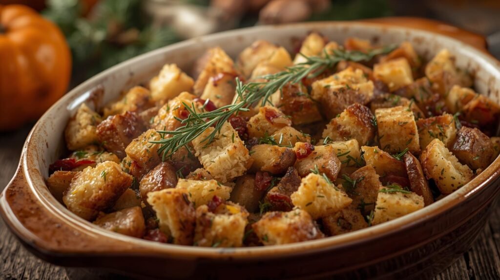 traditional stuffing for turkey meal